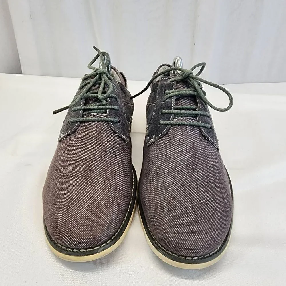 Steve Madden Stoker Oxford Shoes Mens Size 9 Gray Canvas